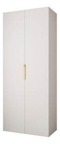 Dulap de haine 100 cm Carmela 40-4 (alb + Auriu)