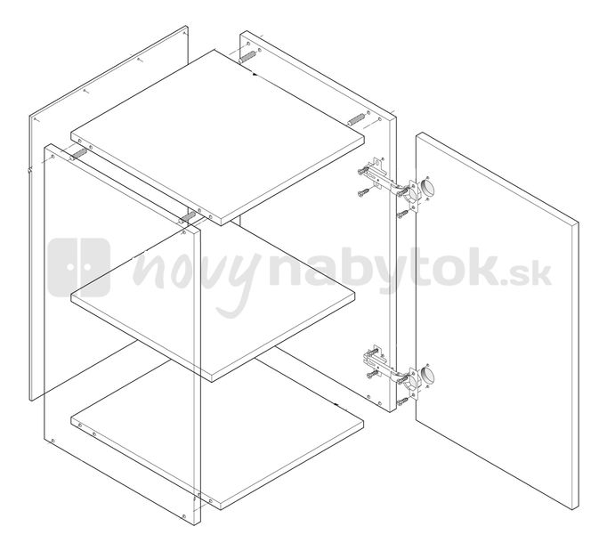 Horná kuchynská skrinka Igo G-40