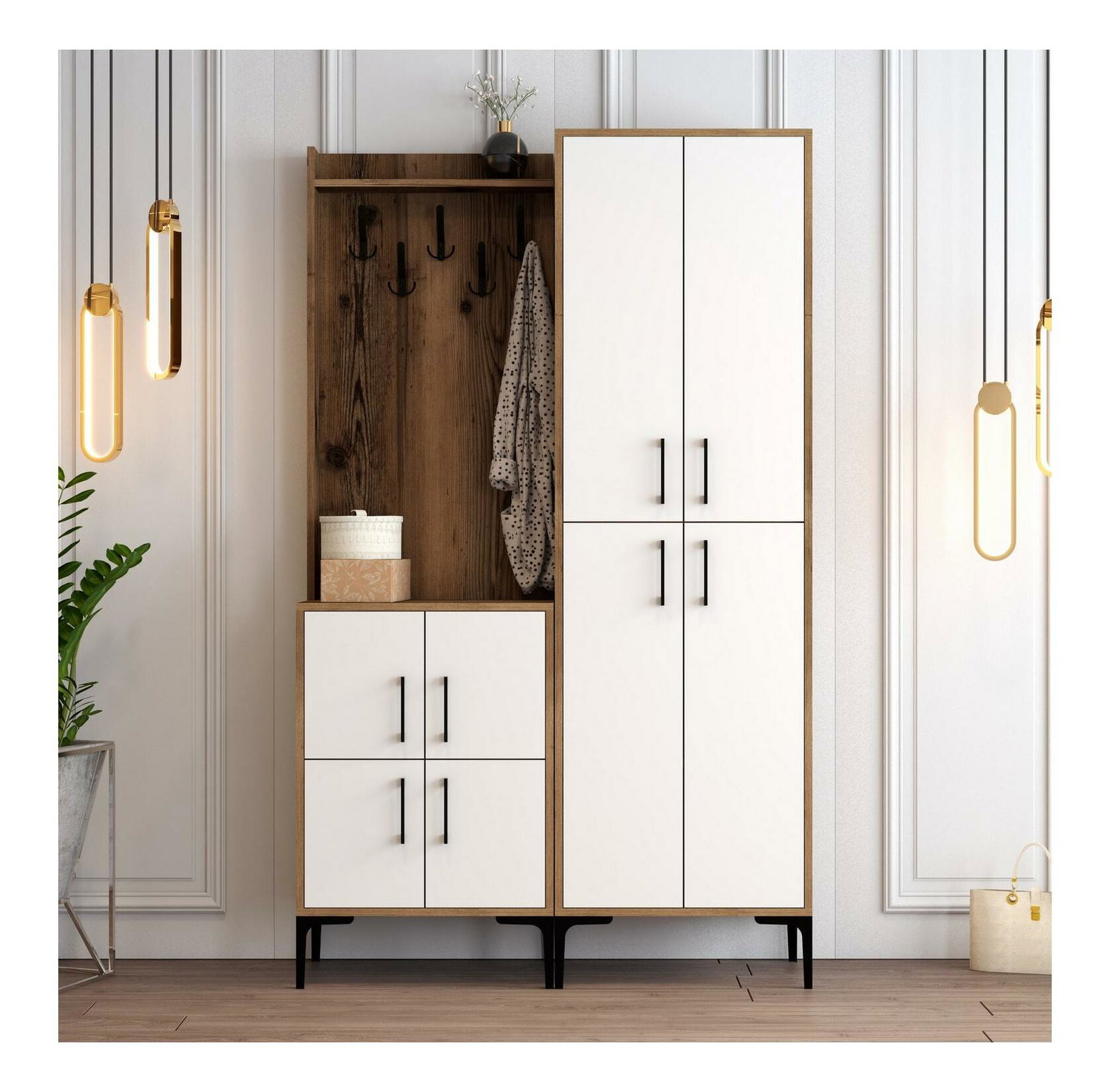 Mobilier hol Betina BA (Nuc + Alb)