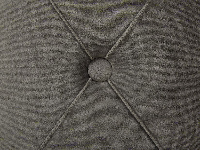 Set 2 ks. taburetiek POLE (szövet) (szürke) (tárolóhellyel)