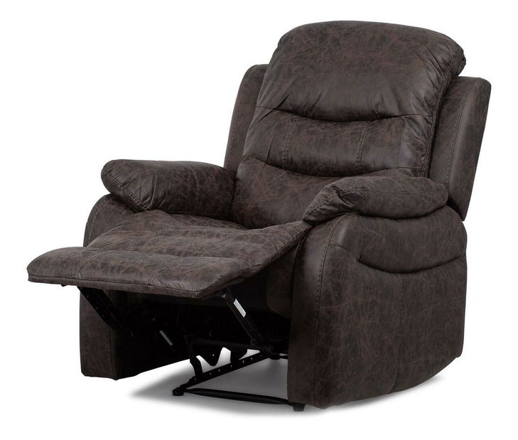 Polohovacie kreslo Troquelados (hnedá)