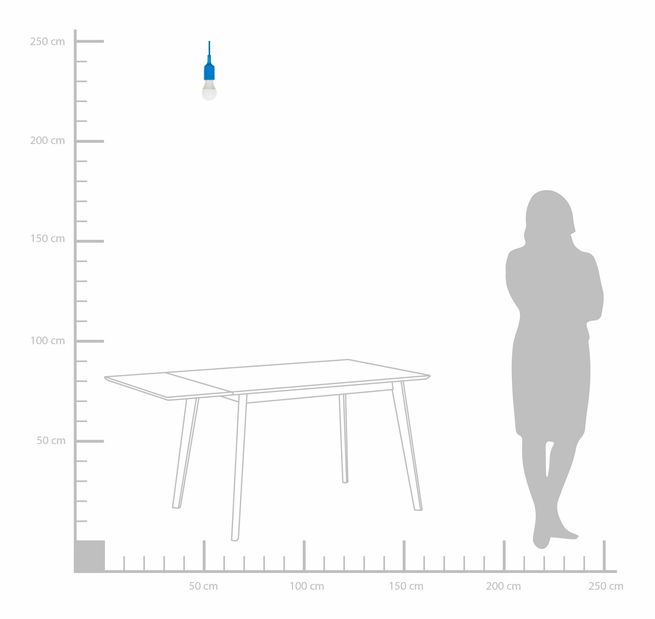 Set 5ks. závesných svietidiel Aktau (morská)