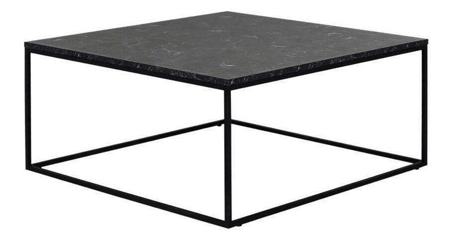 Măsuță cafea Shepolendo 2 (marmură negru + negru)