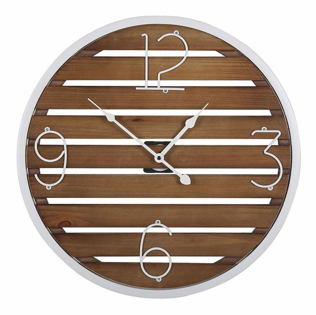 Nástenné hodiny ø 50 cm Achrome (tmavé drevo)