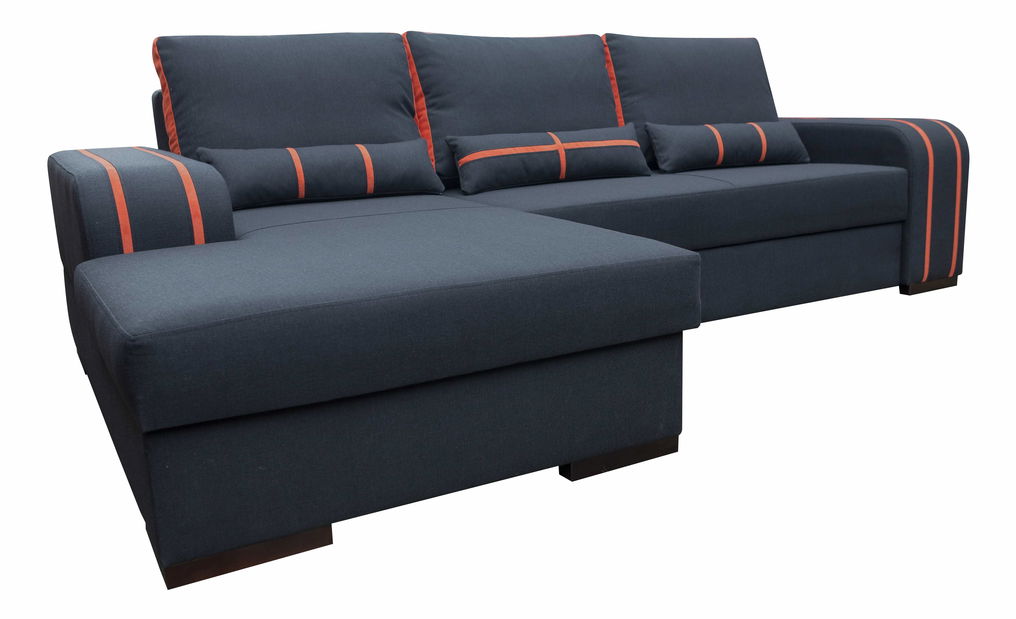 Sarok kanapé Valeta (fekete) (B)