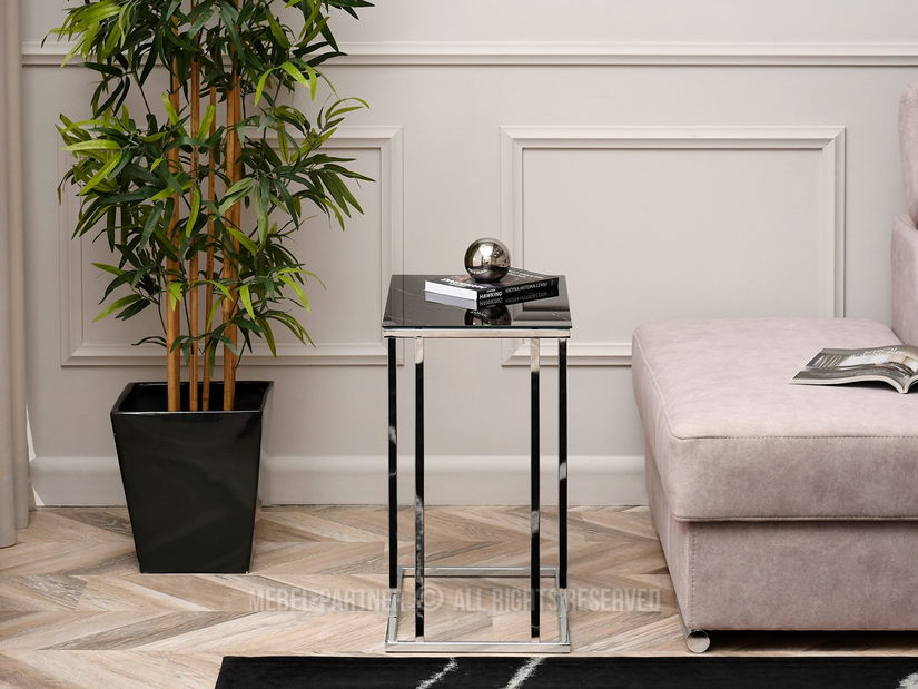 Stolić za kavu Vasho (crna + krom)