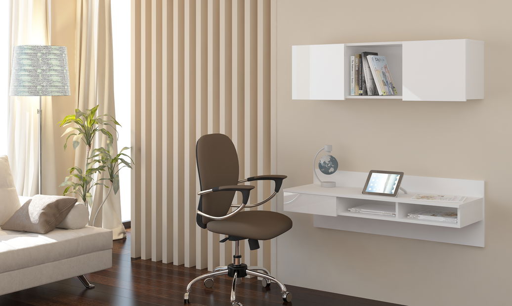 Masă PC Upwell alb + alb lucios *resigilat