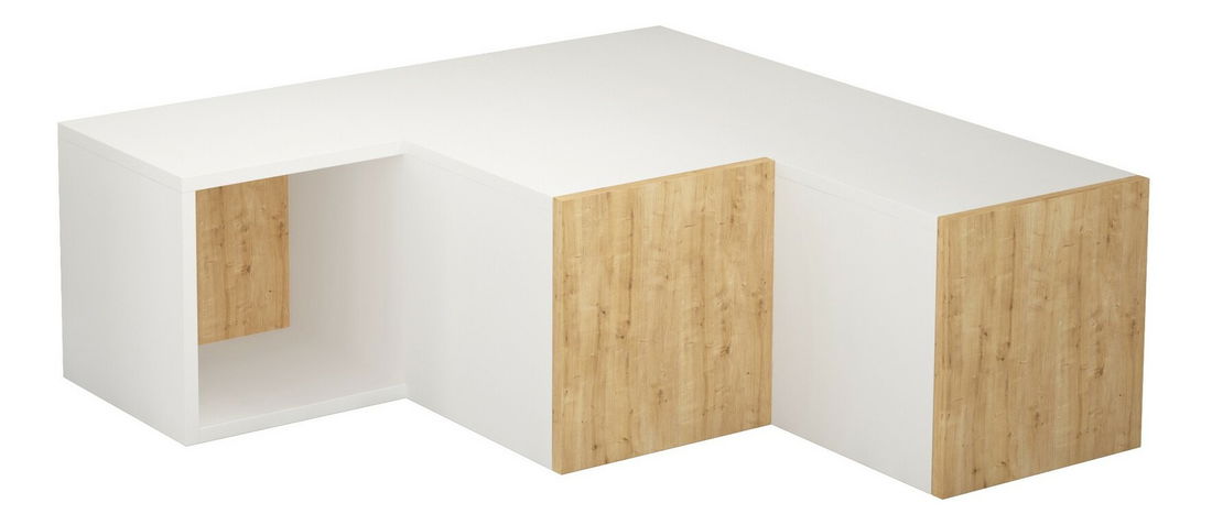 TV stolić/ormarić Cicone (bijela + hrast)