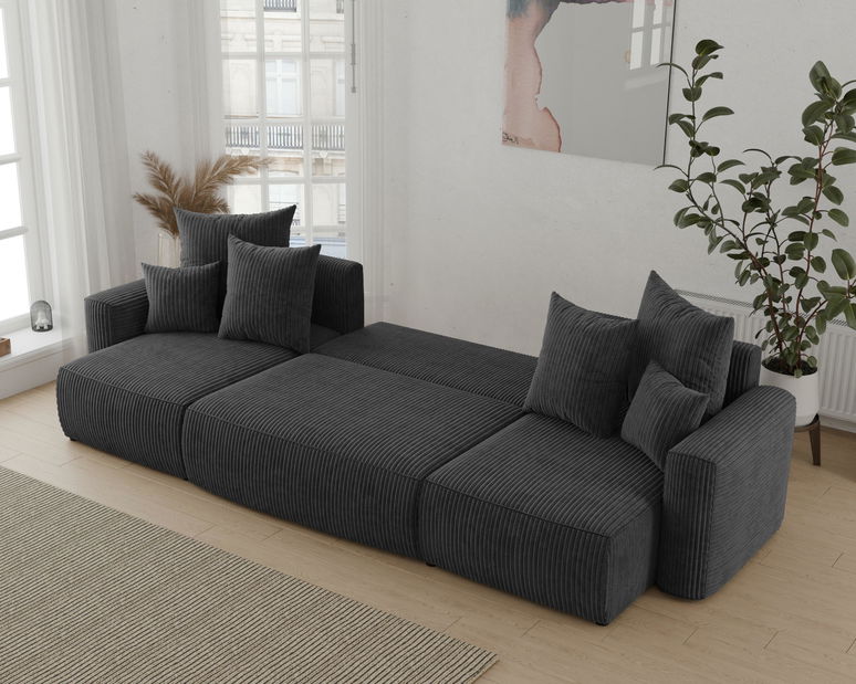 Colțar Denia U (negru)