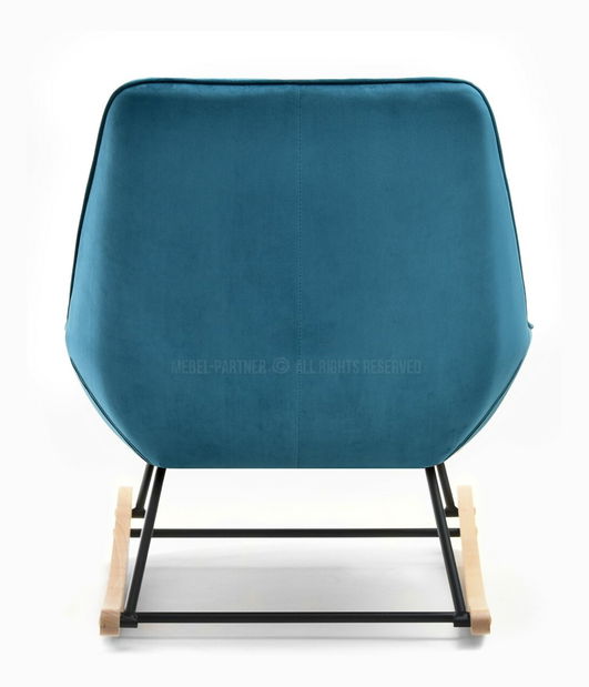 Fotoliu Bertie (turcoaz + fag negru)