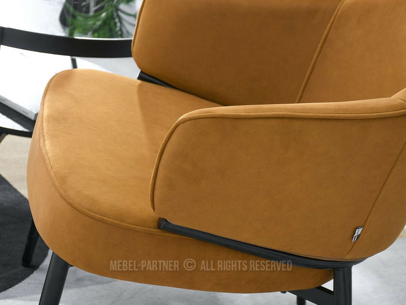 Kreslo Alfredo (med + čierna)