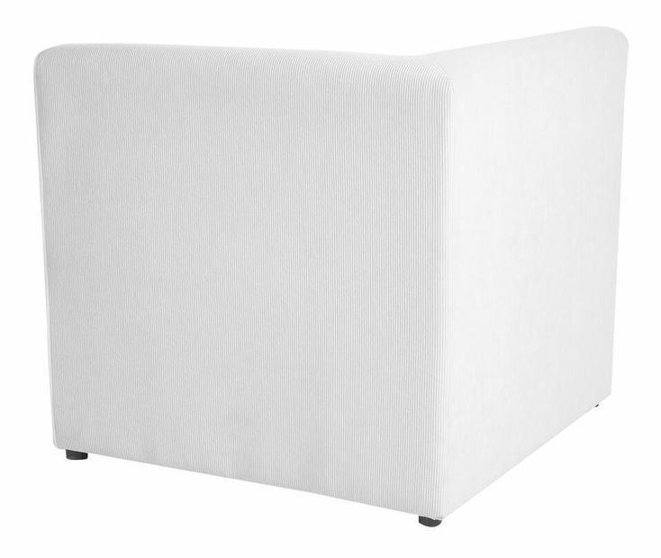 Sarokkanapé zsámollyal Lemia (fehér) (B)