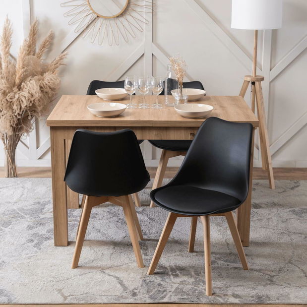 Blagovaonski stol na razvlačenje Seguiremos (hrast artisan) (za 4 do 6 osoba)