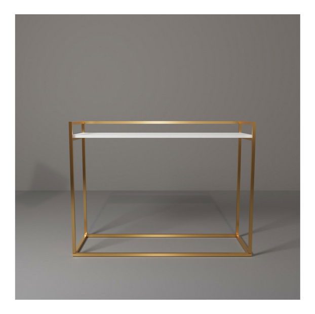 Konzolový stolík Isis (biela + zlatá) *bazár