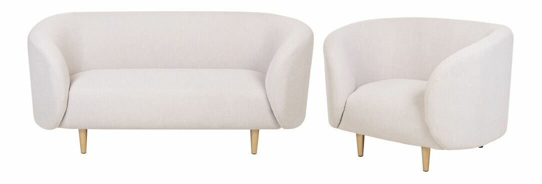 Ülőgarnitúra 2+1 Leon (bézs + arany)