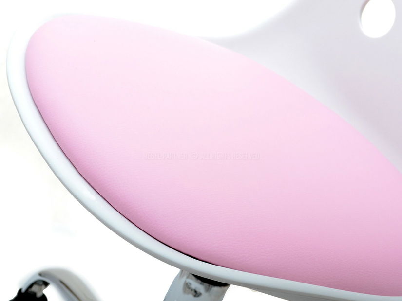 Detská stolička Footy (ružová + chrómová)