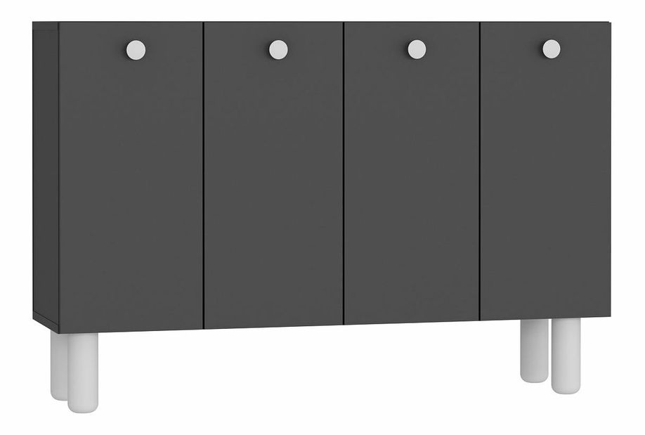 Skrinka Ilaya (antracit + biela)