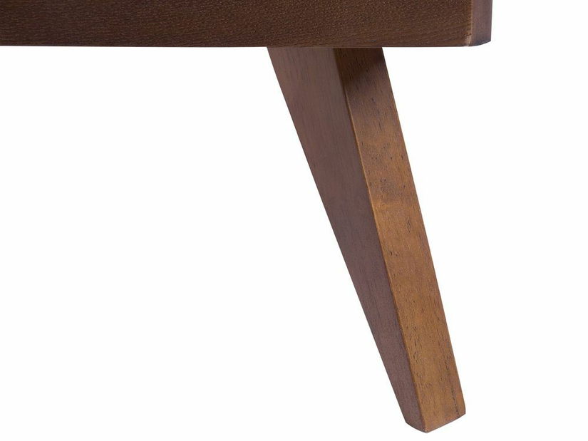 Pat matrimonial 180 cm ISTA (cu somieră) (lemn închis)