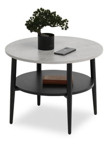 Konferenčný stolík Randolf S (betón + čierna)