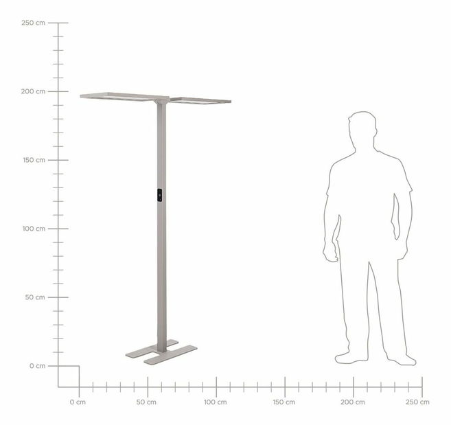 Podna svjetiljka Shirlynn (srebrna) 