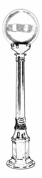Lampă de podea pentru exterior Muneeb (Negru)