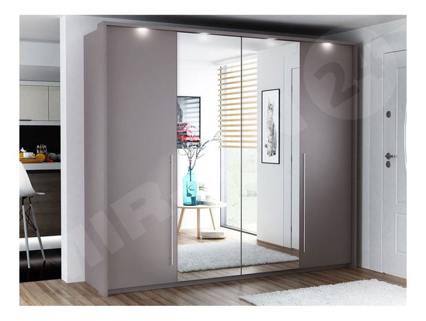 Ormar za garderobu Posty 255 (siva)