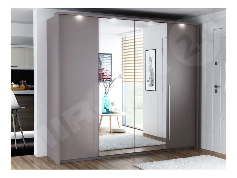 Gardróbszekrény Posty 255 (szürke)