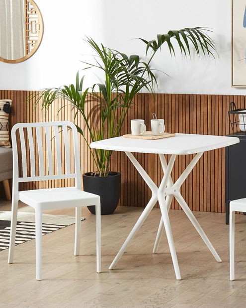 Set 2 ks záhradných stoličiek Sinnamon (biela) 