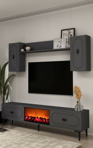 Mobilier living cu șemineu
