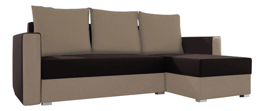 Rohová sedačka Morgatina (hnedá + béžová) (P)