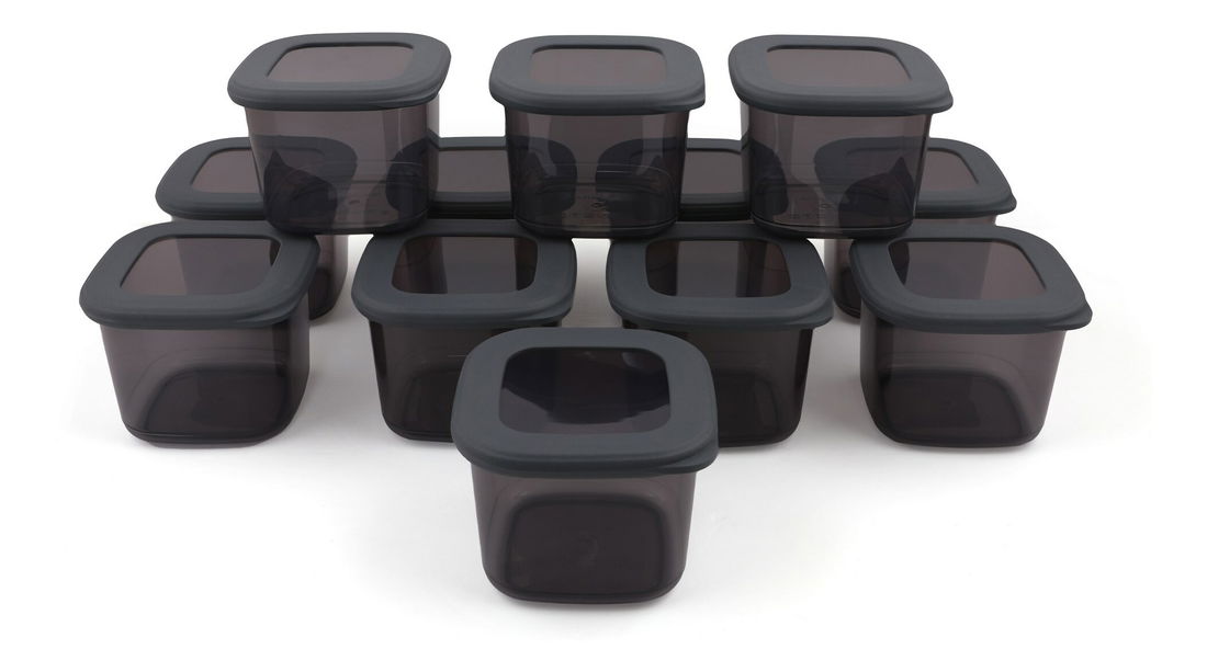 Set recipiente alimente (12 buc.) Polis 5 (antracit)