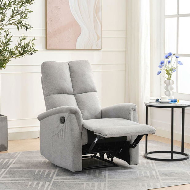 Podesiva fotelja Temor (svijetlosiva)