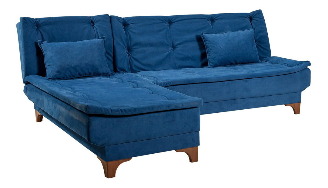 Rohová sedačka Klaudi C (tmavomodrá) (L)