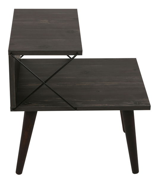 Noćni stolić Crossline (tamnosmeđa)