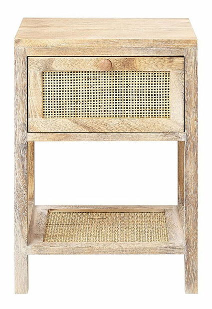 Éjjeliszekrény Edgar (világos fa)