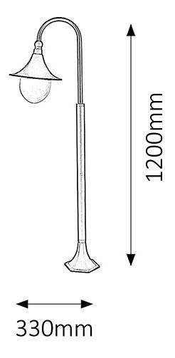Iluminat pentru exterior Konstanz 8247 (negru)