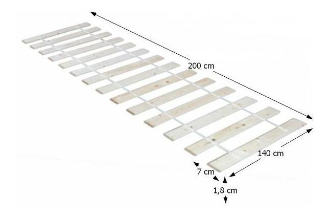 Latkový rošt 200x140 cm 14 latový
