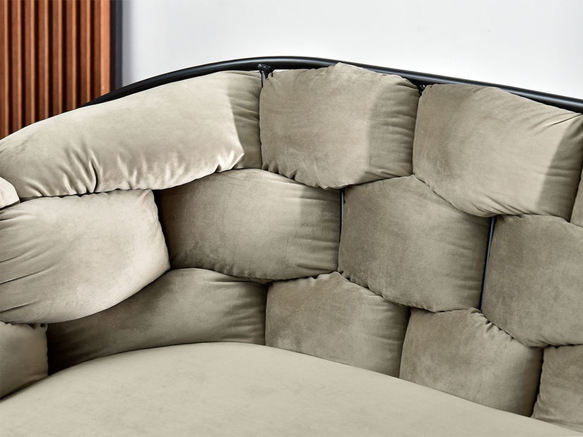 Pohovka dvojsedačka Pegaban (čierna)