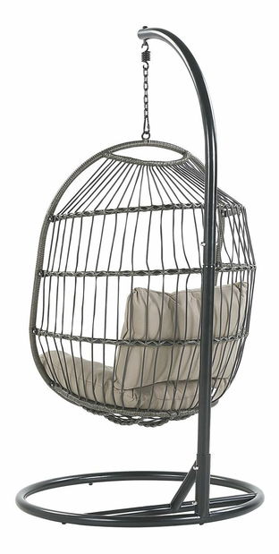 Függő fotel Aslaug (fekete)