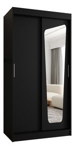 Ruhásszekrény 100 cm Mokka (fekete)
