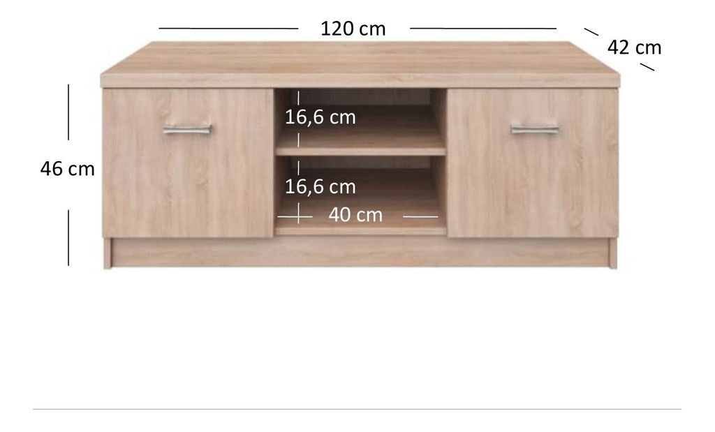 Masă TV Tianna (Stejar sonoma)