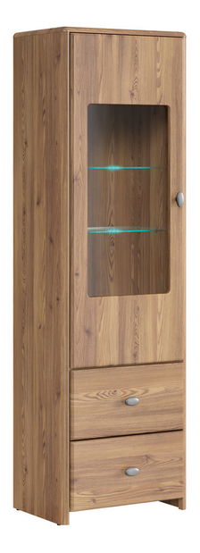 Vitrină Leena REG1W2S (Zadă sibiu Auriu) (cu iluminat)