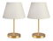 Set stolnih lampi (2 kom.) Astalasso 1 (svijetlosiva + zlatna)