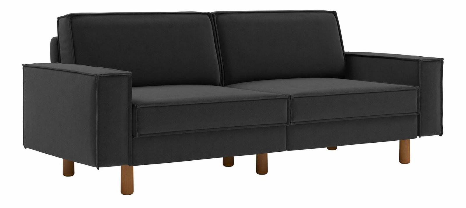 Pohovka trojsedačka Spary 3 (tmavosivá + orech)