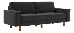 Pohovka trojsedačka Spary 3 (tmavosivá + orech)