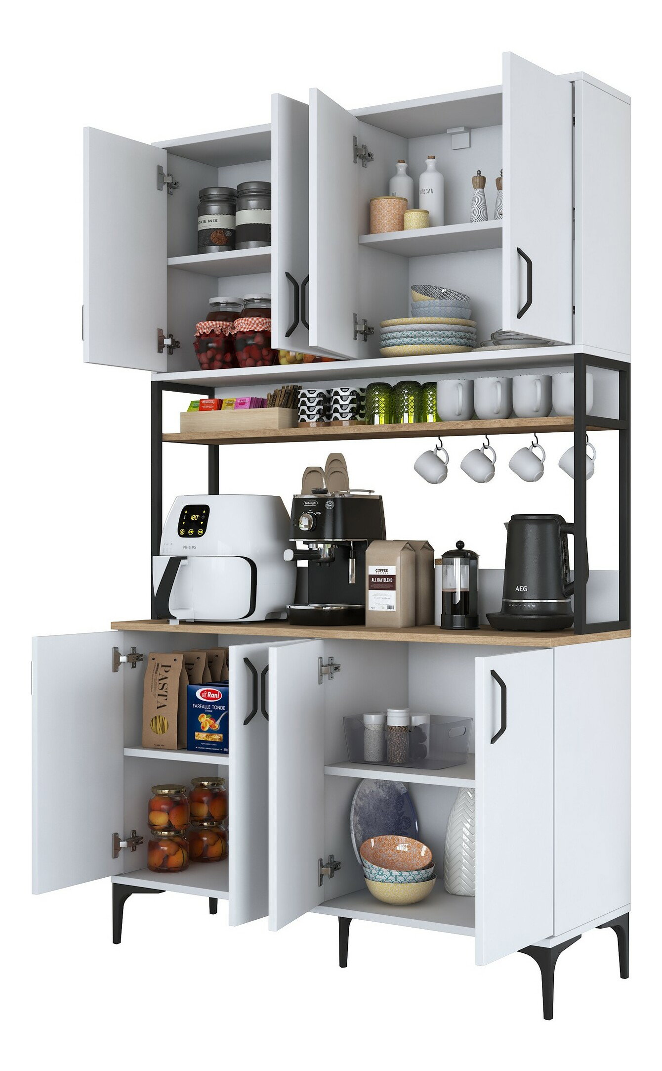 Policová skriňa Jeli (orech)