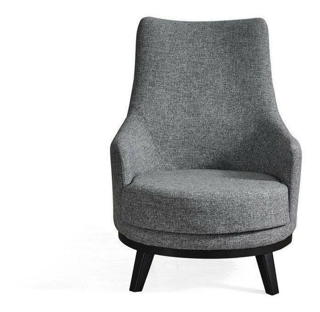 Fotel Balunella (világosszürke + fekete)