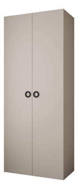 Šatníková skriňa 100 cm Carmela 40-1 (kašmír + čierna)