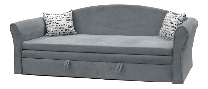 Canapea 3 locuri Bailey (Gri + perne London)