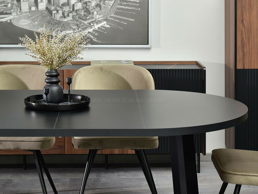 Masă sufragerie Aceptar (negru)